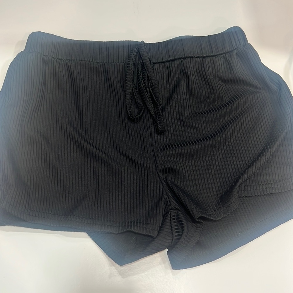 Black lounge shorts